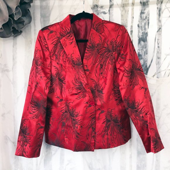 Satin blazer - Picture 1 of 4